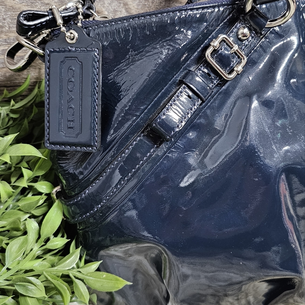 Coach Large Navy Sophia Bag #15915. - Picture 5 of 16